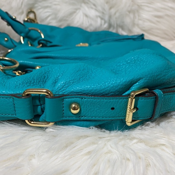 ♥️Preloved♥️ Vince Camuto Turquoise Cris-SA Group Satchel - Picture 5 of 16